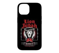 Carcasa para iPhone 14 León de Judá Apocalipsis 5:5 Verso bíblico gótico Cristiano