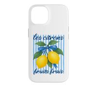 Carcasa para iPhone 14 Les citrons Limones Franceses Estética Coqueta Verano Vintage