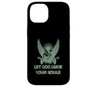 Carcasa para iPhone 14 Let God Guide Your Soul Ángel Alas Fe Espiritual