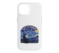 Carcasa para iPhone 14 Let It Gogh Noche Estrellada Divertido Artista Van Gogh Bellas Artes