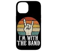 Carcasa para iPhone 14 Letrero de Rock con Texto en inglés I'm with The Band