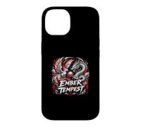 Carcasa para iPhone 14 Leyenda de Batalla del dragón fénix de ascua y tempestad