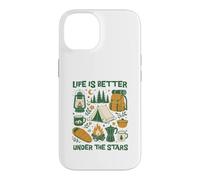 Carcasa para iPhone 14 Life Is Better Under The Stars Vintage Camping Outdoor Art