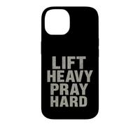 Carcasa para iPhone 14 Lift Heavy Pray Hard - Faith Meets Fitness