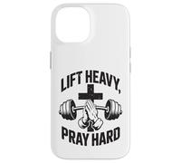 Carcasa para iPhone 14 Lift Heavy Pray Hard - Gimnasio de Entrenamiento Cristiano