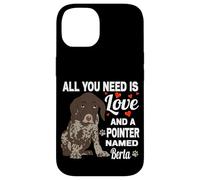 Carcasa para iPhone 14 Lindo Puntero Llamado Berta para alemán Puntero de Pelo Corto