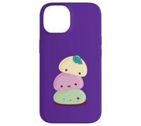 Carcasa para iPhone 14 Lindos Personajes de Mochi Kawaii Apilados
