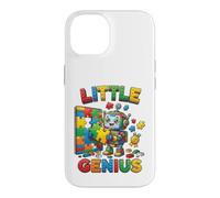 Carcasa para iPhone 14 Little Genius Robot Puzzle Builder, diseño Infantil
