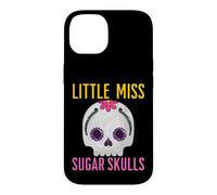 Carcasa para iPhone 14 Little Miss Sugar Skull Divertido Niño Niña Chica Mexicana Diversión
