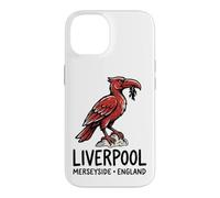 Carcasa para iPhone 14 Liverpool Merseyside England Zine-Ink Hígado Bird