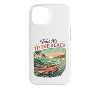 Carcasa para iPhone 14 Llévame a la Playa Retro Sunset Drive