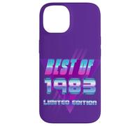 Carcasa para iPhone 14 Lo Mejor de 1983 Bday Party Celebration Vintage 80's Art Design