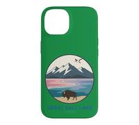 Carcasa para iPhone 14 Logotipo de Bolsillo de Bisonte de The Great Salt Lake Trail Utah