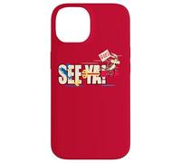 Carcasa para iPhone 14 Looney Tunes Wile E. Coyote and Roadrunner See Ya