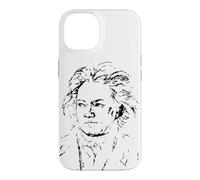 Carcasa para iPhone 14 Ludwig Van Beethoven Compositor Música Clásica Pianista Arte