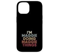 Carcasa para iPhone 14 Maggie Name Maggie Personalized Name First Given