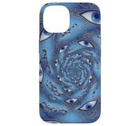 Carcasa para iPhone 14 Mal de Ojo Espiral Protección mística Espiritual Boho Ojos