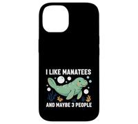 Carcasa para iPhone 14 Manatí Me Gustan los manatíes y quizás Papas flotantes para 3 Personas