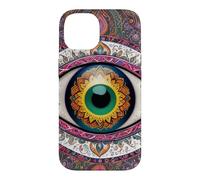 Carcasa para iPhone 14 Mandala Evil Eye Art Style Boho Hippie Estética