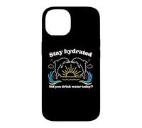 Carcasa para iPhone 14 MANTENTE HIDRATADO - ¿BEBISTE Agua Hoy? Delfines