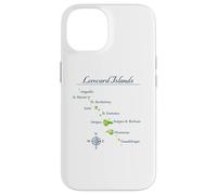 Carcasa para iPhone 14 Mapa de Islas de Sotavento Antigua St Martin Brabuda