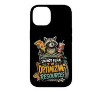 Carcasa para iPhone 14 Mapache Caótico Humor Oscuro Basura Diseño Urbano