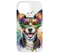 Carcasa para iPhone 14 Mardi Gras Teddy Roosevelt Terrier Perro