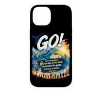 Carcasa para iPhone 14 Mark 16:15 Go Into All The World and Preach The Gospel