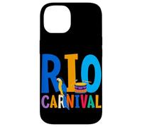 Carcasa para iPhone 14 Máscara de Carnaval de Río Brasil Festival de Brasil Recuerdo brasileño