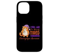 Carcasa para iPhone 14 Me Siento como si ya estuviera Cansado mañana Conciencia de la Fibra