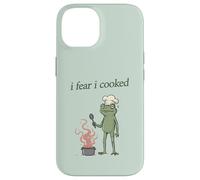 Carcasa para iPhone 14 Me temo Que cociné a Frog Chef Burning Food, Divertido Meme de Weirdcore