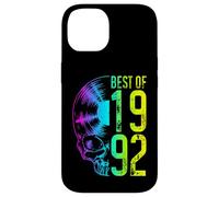 Carcasa para iPhone 14 Mejor de 1992 Vintage Disco de Vinilo Amante Gothic Skull LP