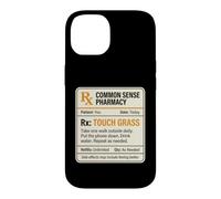 Carcasa para iPhone 14 Meme Divertido de Touch Grass Prescription RX Go Outside Care