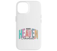 Carcasa para iPhone 14 Mensaje Retro Cristiano del Cielo Cruz fe