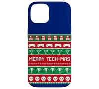 Carcasa para iPhone 14 Merry Tech-Mas Disquete WiFi Videojuegos