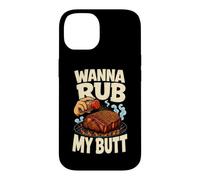Carcasa para iPhone 14 Mezclador Divertido para Barbacoa Wanna Rub My Butt Grill Master