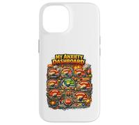 Carcasa para iPhone 14 Mi Ansiedad Dashboard Divertido Salud Mental Humor bajo Cortisol