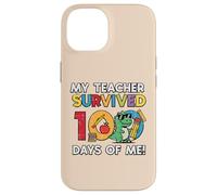 Carcasa para iPhone 14 Mi Maestro sobrevivió 100 días Me Trex 100th Day School Boys
