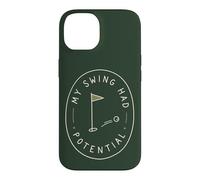 Carcasa para iPhone 14 Mi Swing tenía potencial Humor de Golf Cita de Golfista