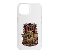 Carcasa para iPhone 14 Midnight Bite Diner Spooky Skeleton Chef Gráfico