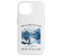 Carcasa para iPhone 14 Milford Sound Fjord Senderismo Souvenir Turístico Vacaciones Hombres Niños
