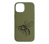 Carcasa para iPhone 14 Minimalista Abeja Línea Anatómica Ilustración Miel