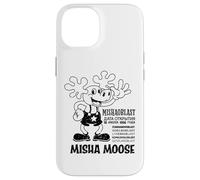 Carcasa para iPhone 14 Misha Moose Mishaoblast Divertido Soviético Retro Propaganda