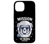 Carcasa para iPhone 14 Mission To Mars Cool Space Astronaut Bear Cartoon Graphic