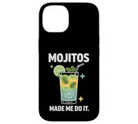 Carcasa para iPhone 14 Mojitos Made Me Do It Cóctel Lima Mentas