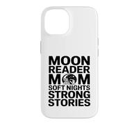 Carcasa para iPhone 14 Moon Reader Mamá Noches Suaves Historias Fuertes