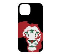 Carcasa para iPhone 14 Morocco Flag Lion of Africa Proud Moroccan Football Game