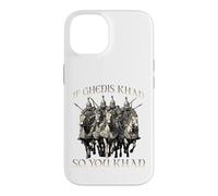 Carcasa para iPhone 14 Motivo del Humor de Genghis Khan Imperio Mongol Horda Dorada
