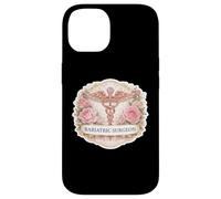 Carcasa para iPhone 14 Mujer Cirujano Bariátrico Caduceo Metabólico Flores Florales MD