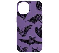 Carcasa para iPhone 14 Murciélagos Ilustración Vintage Arte gótico Brujo